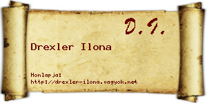 Drexler Ilona névjegykártya