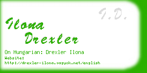 ilona drexler business card